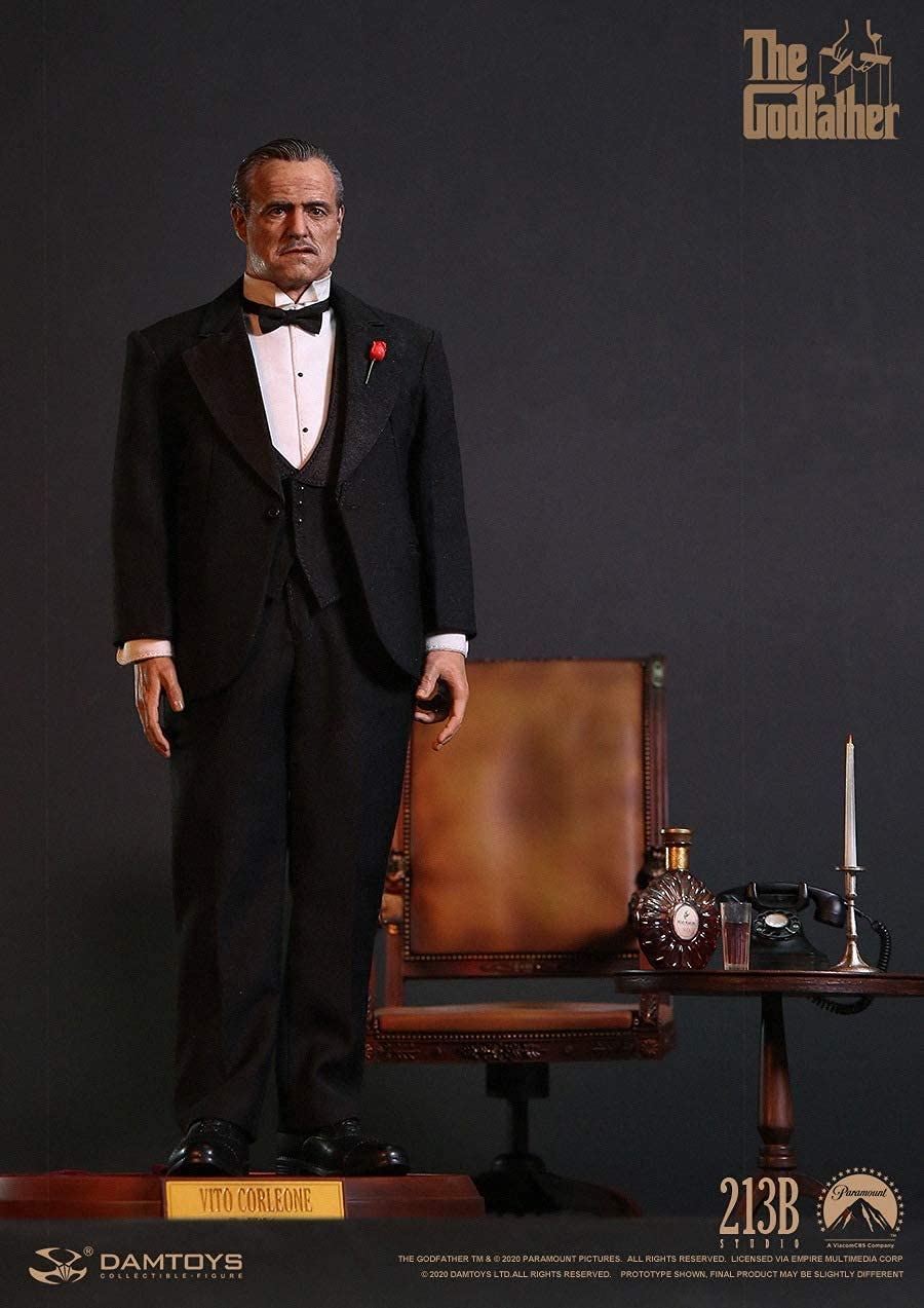 DAMTOYS 1/6 Scale The Godfather 1972 Vito Corleone Action Figure, Medium, Multicolor, Model SJYT-001
