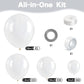 130Pcs Clear Balloons Different Sizes 5 10 12 18 Inch Clear Balloon Garland Arch Kit, Transparent Latex Balloons For Birthday We