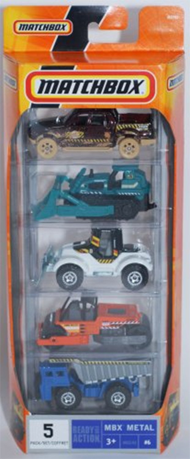 Matchbox MBX Metal Series Construction Vehicles 5 Gift Pack