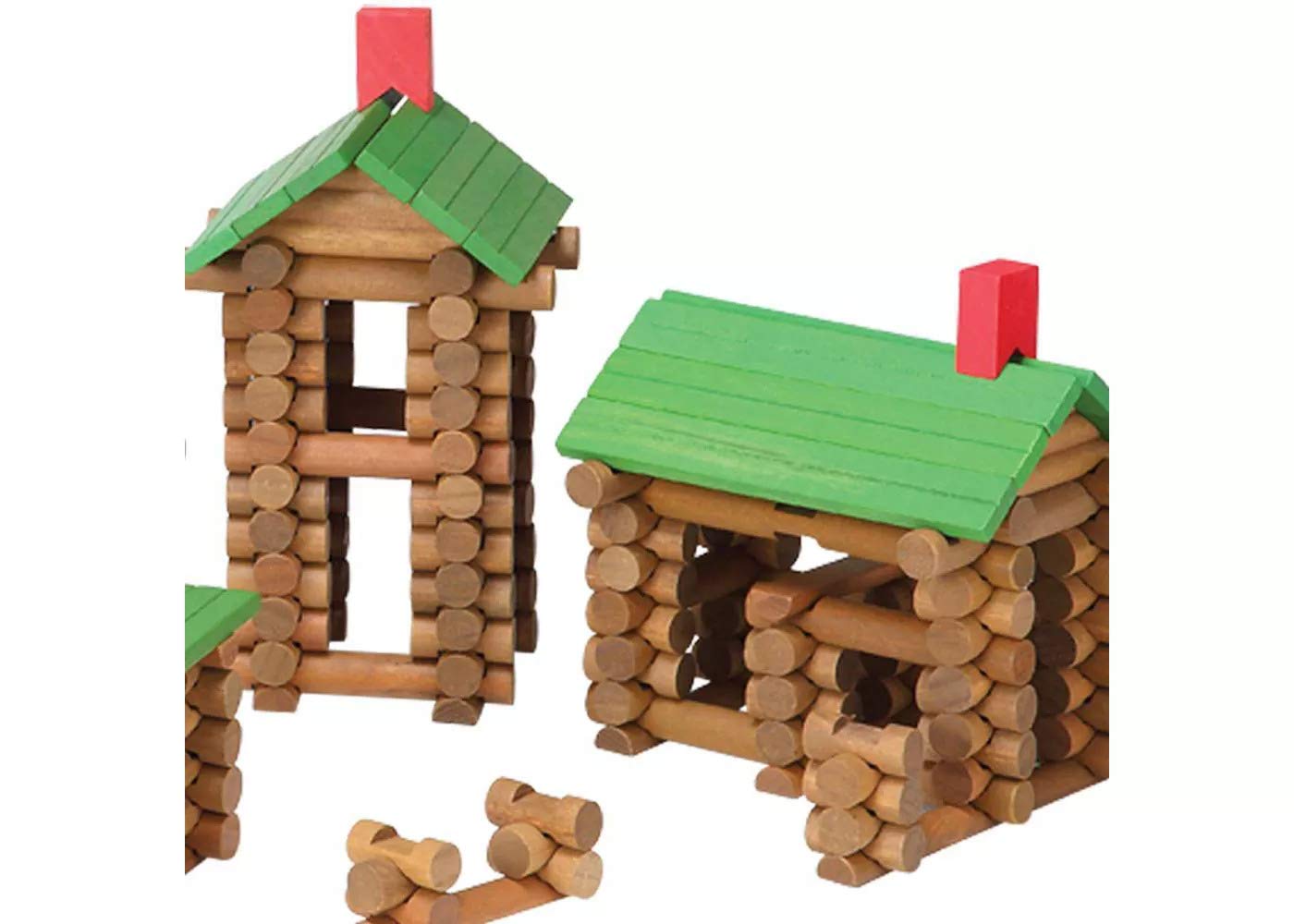 Maxim Enterprise Tumble Tree Timbers Wood Building Set - 450 Pieces, Educational STEM Toy, Brown, Model 53036