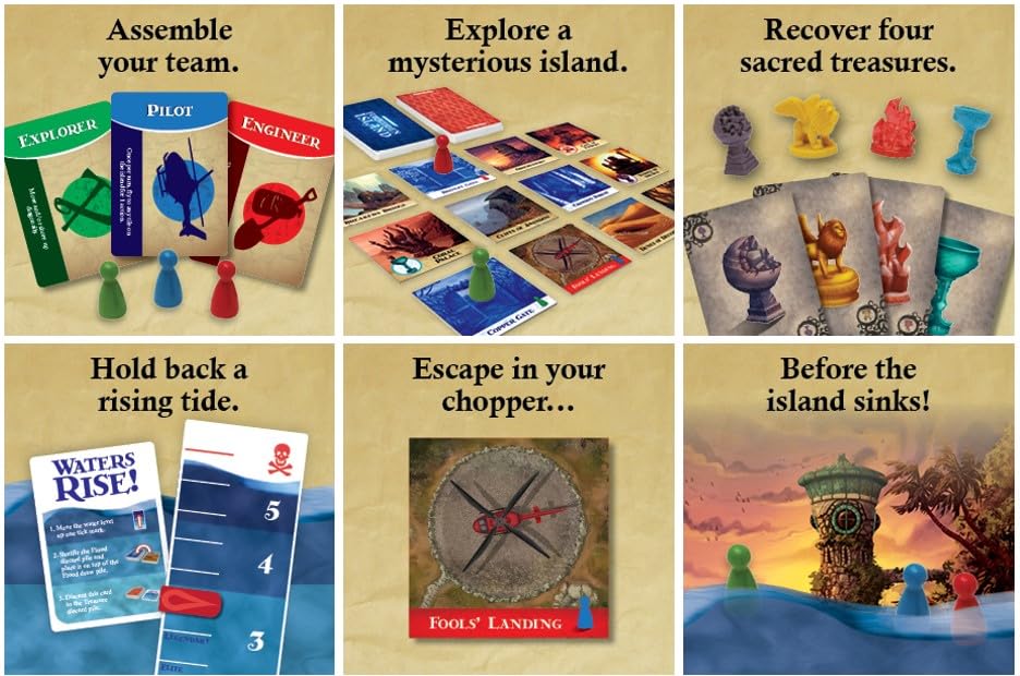 Forbidden Island - The Cooperative Strategy Survival Island Board Game 2-4 players