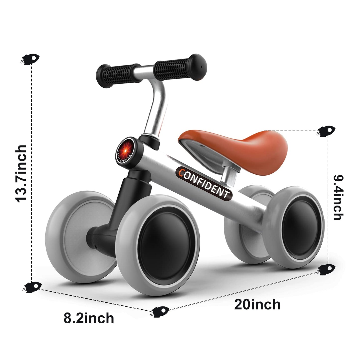 Wdmiya Baby Balance Bike For 1 Year Old Boys Girls, Riding Toys For Toddlers, No Pedal Bicycle, 12-36 Months Kids First Bike, Best Gift For Birthday, Christmas, Halloween
