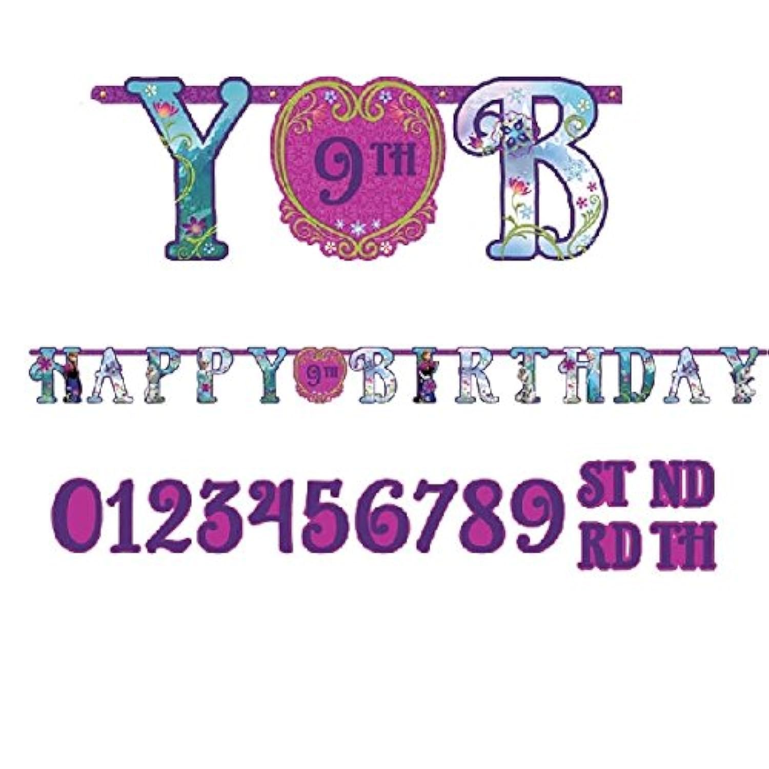 American Greetings Disney Frozen, Add-an-Age Birthday Party Banner