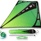 Prism Kite Technology Vertex High Flying Diamond Kite With 10' Long Triple Streamer Tail, Aurora