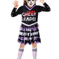 Zombie Cheerleader Halloween Costume For Girls, Bloody Scary Dead Cheerleader Costumes For Make Up Party For Kids Age 8-10, Disf