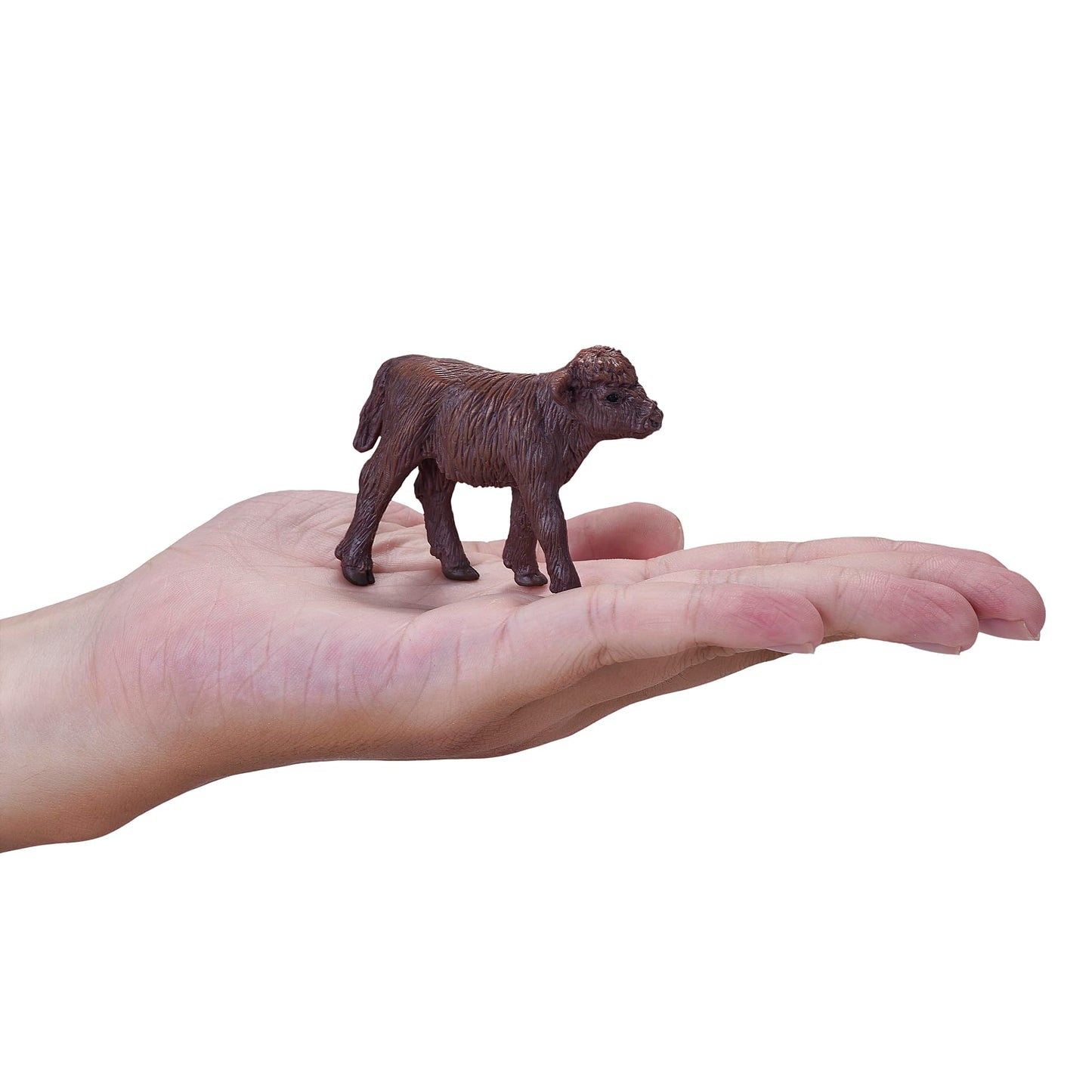 Mojo Highland Calf Realistic Farm Animal Hand Painted Toy Figurine