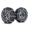 WEFEINO 4Pcs 1.9/2.2inch Wheel Tires Metal Snow Chains for 1/10 TRX-4 Axial SCX10 90046 RC Crawler Car (105MM)