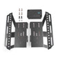 KYX Racing Metal Side Step Running Boards Foot-Plate w/Receiver Box for RC Car Axial SCX10 II 90046 90047 313mm Cherokee Body