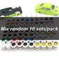 Mixed 10 set 1/64 wheels and tires (10 Mixed White Wheels)