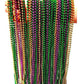 Dondor Enterprises Festive Metallic Beaded Necklaces (72 Pack, GREEN, GOLD, PURPLE)