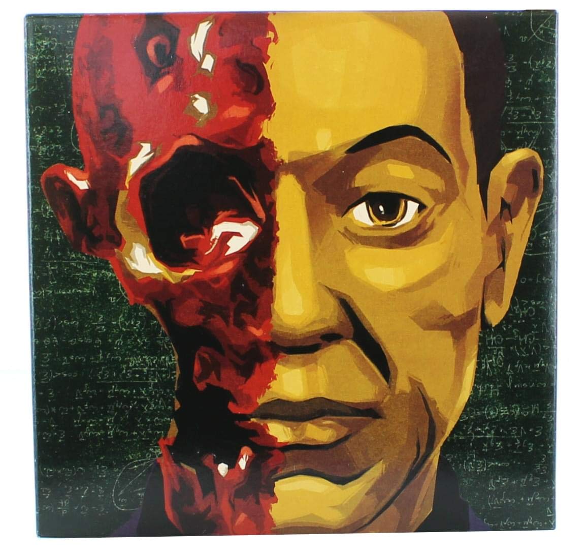 Mezco Breaking Bad Gus Fring Action Figure - Burned Face, Plastic, Black, MZ75361W, Entertainment Earth Exclusive