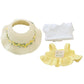 Doll Clothes for 17cm Dolls  enhanced Handmade Cute Doll Dress 3 Piece Set Including a Weaving Hat  Camisole Dress and White T-shirt with High-End Dolls Accessories for Play & Display - Yellow