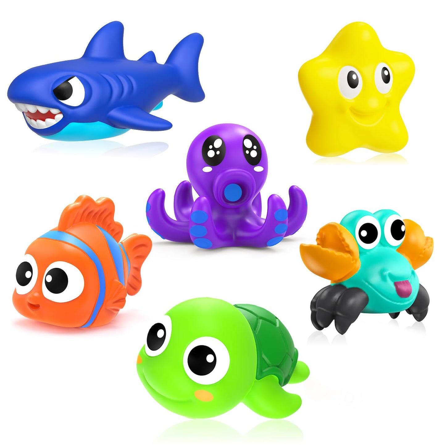 Fwxzbkk Bath Toys,Mold Free Baby Bath Toys For Toddlers 1-3,No Hole Bath Toys For Babies 6-12 Months,Bath Tub Toys For Toddlers