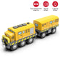 Hyperliving Wooden Train Track Accessories Battery Operated Locomotive Train, Motorized Train For Toddlers With Magnetic Connection