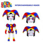 Just Toys Deluxe Pomni 12" Action Figure - Fully Articulated, Multi-Color, Sonic Craftables Series 4, Collector-Grade Detail