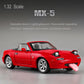 Mzexoma Mazda Miata MX5 Toy Car 1/32 Diecast Model Cars, Car Toys for Kids Age 4-7 Miata Gift for Boys Girls,Pull Back rc Sports