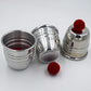 BrilliantMagic Magic Cups and Balls-Professional Performance Grade Polished Aluminum Cups and Knitted Balls Included