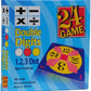 InPrimeTime 24 Game Two Pack - 48 Single & Double Digit Cards, Cardstock, Assorted Colors, Model 33956 and 39956, Includes Tips Sheet
