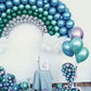 Kalor 12 Inch Metallic Blue Balloons, 50 Pcs Latex Helium Metallic Balloons For Kid'S Birthday Party, Baby Shower, Wedding, Graduate Party Decorations
