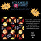 B.Dazzle Scramble Squares Planets 9-Piece Puzzle - Laminated Cardboard, Engaging Brain Teaser, 4.8x10.4 inches, Black