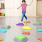 Gonge Bouncing River Stepping Stone - Motor Skills Activity For Toddlers And Kids. Non-Slip Rubber Edges For Safe Active Play Wi
