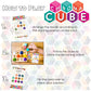 Project Genius Chroma Cube - Colorful Logic Puzzle with 12 Wood Blocks & 25 Brainteaser Cards - Fun 1 Player Game, Multi Color