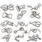 Qwick Click Brain Teasers Metal Wire Puzzle - Assorted Disentanglement Puzzles For Gifts, Party Favors, Prizes - Iq Puzzle Unloc