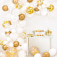 123Pcs White Gold Balloon Garland Arch Kit 5, 10 Inch 12' White Gold Confetti Balloons Set For Birthday Baby Shower Wedding Graduation Mother'S Day Party Decorations