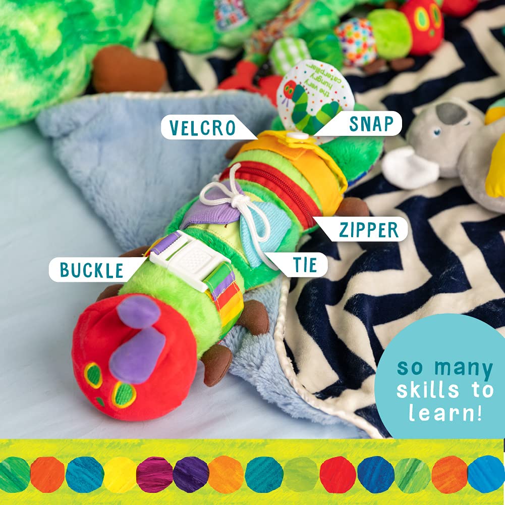 KIDS PREFERRED Learn to Dress Activity Toy - The Very Hungry Caterpillar, Small, Multicolor, Cotton, Model 55722