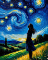 Tulip N Turtle Starfield Diy Acrylic Paint By Number Kit For Adults Beginner Canvas Painting By Number Acrylic Painting. Wall De