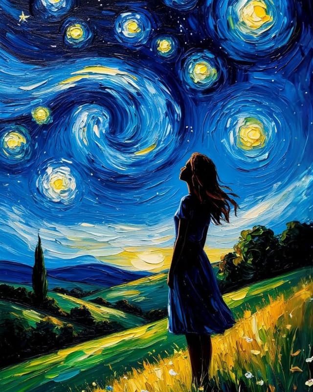 Tulip N Turtle Starfield Diy Acrylic Paint By Number Kit For Adults Beginner Canvas Painting By Number Acrylic Painting. Wall De