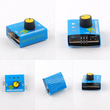 Wishiot 4 Cell AA Battery Holder Case with JR Connector 2P Black Red Wire + 3CH Digital Servo Tester ESC Speed Controller Checke