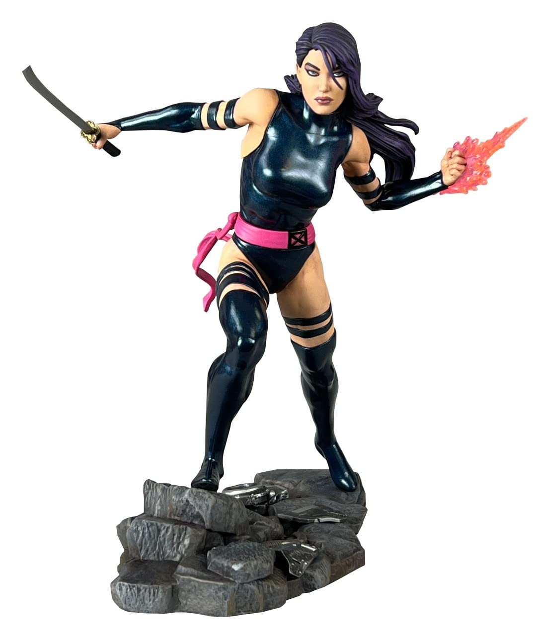 Diamond Select Toys Marvel Gallery Psylocke PVC Statue, 10" Multicolor, Model FEB222114, Plastic Material