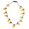 The Dreidel Company Halloween Necklace Light-Up Colorful Necklace, Costume Accessory, Spooky Party Favor, 25' Necklace (Candy Corn Necklace, Single)