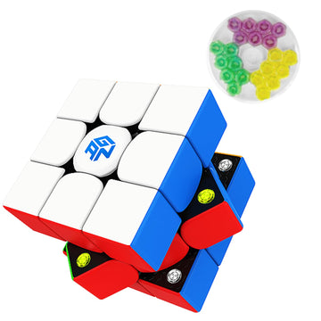Bukefuno Gan 356 M Standard Version 3X3 Magnetic Speed Magic Cube Stickerless Gan356 M With Extra Ges 3X3X3 Speed Puzzle Cube Ga
