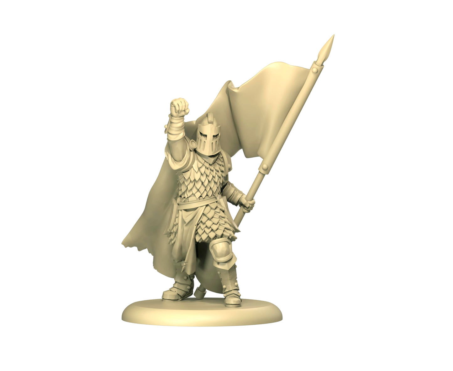 CMON A Song of Ice and Fire Tabletop Miniatures Game Baratheon Halberdiers Unit Box - House Baratheon Vanguard Defense! Strategy Game for mature-themeds  Ages 14+  2+ Players  45-60 Minute Playtime  Made