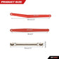 RCAWD 35mm Extended Upper & Lower Linkage & 70mm CVD Center Drive Shaft Upgrades Parts for FMS FCX24 1/24 Crawlers Red