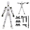 Rugwun Titan 13 Action Figure Lucky Robot 13 Action Figures Funny 3D Printed Multi Jointed Action Figures Nova 13 Action Figure Desktop Decorations Game Gifts for Kids mature-themed (White)