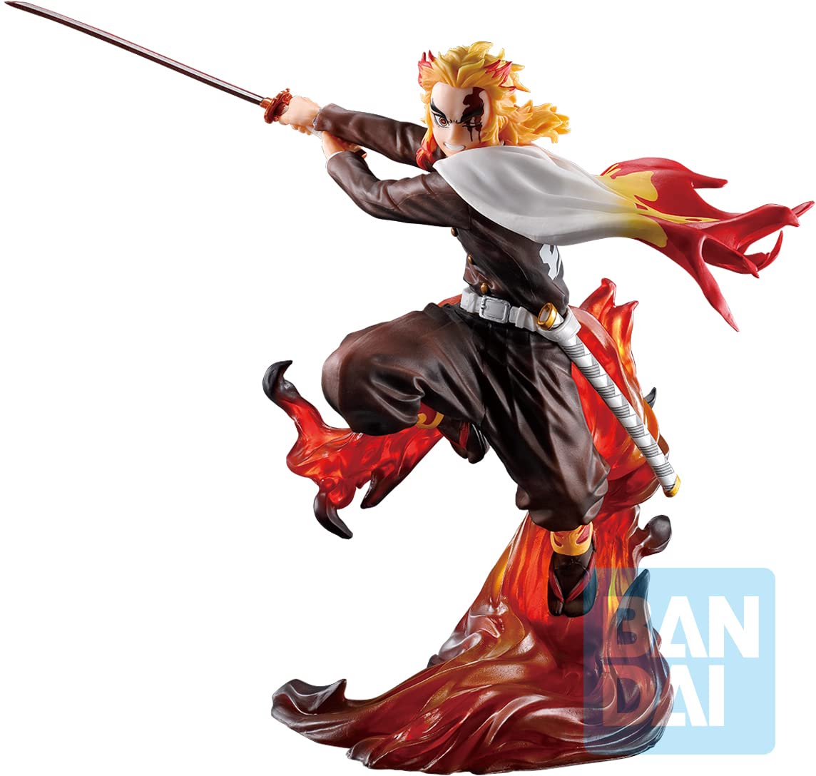 Bandai Spirits Ichibansho Ichiban - Demon Slayer: Kimetsu no Yaiba - Kyojuro Rengoku (Shake The decorative replica blade Burn Your Heart)  Multi  (BAS60177)