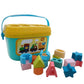 Thavoo Kids First Blocks with Storage Basket | 16 Piece Block Set