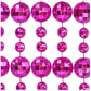 Blinkee 597220 Round Disco Bead Necklace Pink - Pack Of 12