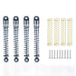 WEFEINO 4Pcs 48mm Threaded Shock Absorber Damper for Axial SCX24 90081 1/24 RC Crawler Car (Grey+Silver)