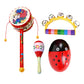 Secret Desire 4 Pieces Wooden Percussion Musical Instrument Playset For Newborn Baby Party Style A|Rattles