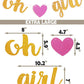 Flairs New York Decorations Banner Cake Toppers Party Props (Pack Of 1 Banner, Heart Oh Baby)