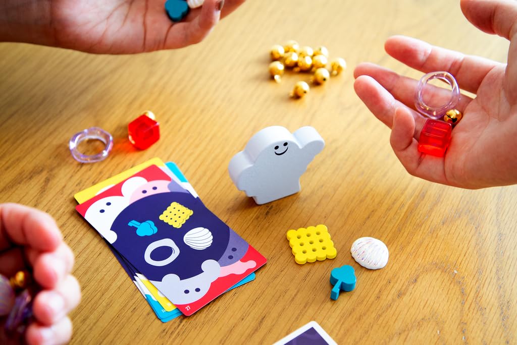 Oink Games DroPolter - Fast-Paced Family Game for 2-5 Players - Cardstock - Ages 6+ - Red/Blue - Travel & Party Game