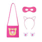 Shelovesit Girls Superhero Cosplay Costume Kitties Dress Movie Character Cat Dress Up Outfits - 120Cm/5T-6T - Rose