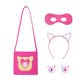 Shelovesit Girls Superhero Cosplay Costume Kitties Dress Movie Character Cat Dress Up Outfits - 130Cm/5T-6T - Rose