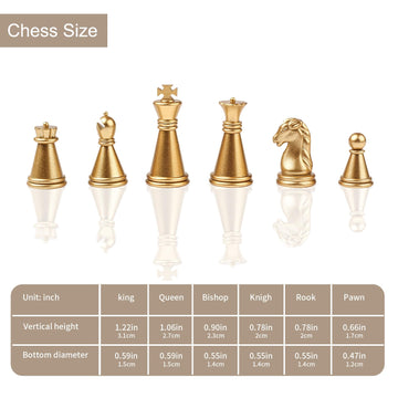 Simplewin 8 Inch Magnetic Mini Chess Set -Travel Board Game Family Games Educational Toys For Kids And Adults Travel Chess Set -