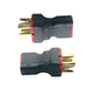 4Pcs No Wire RC Deans T Series Connector 1 Female to 2 Male T Plug in Series Power Connector Adapter for RC Quadcopter Multiroto