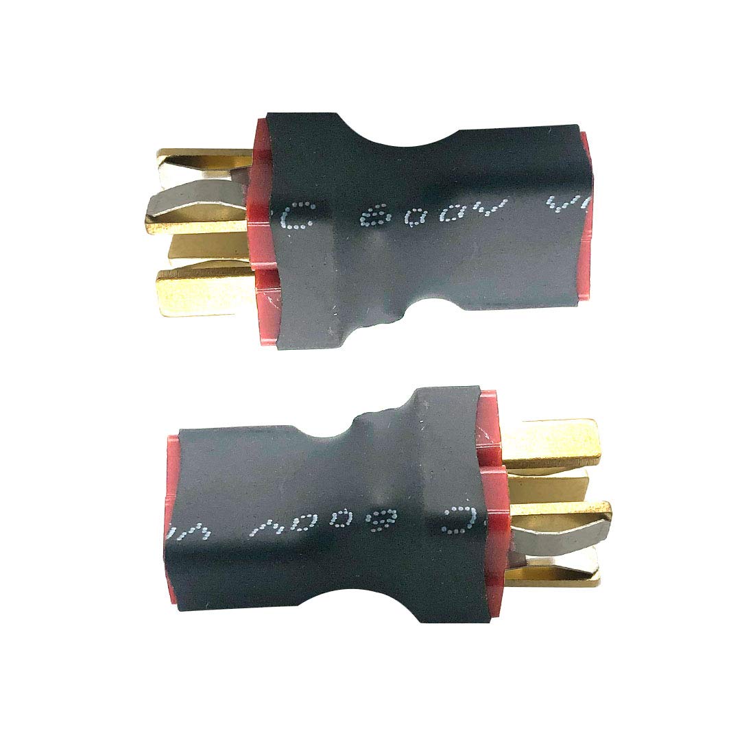4Pcs No Wire RC Deans T Series Connector 1 Female to 2 Male T Plug in Series Power Connector Adapter for RC Quadcopter Multiroto